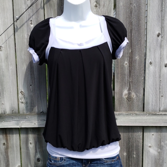 Wrapper Tops Black And White Top By Wrapper Poshmark — free download